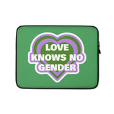 Love Knows No Gender Genderqueer Laptop Sleeve